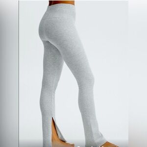 Fabletics Cloud Seamless High Waisted Split Flare Pants leggings soft Small gray